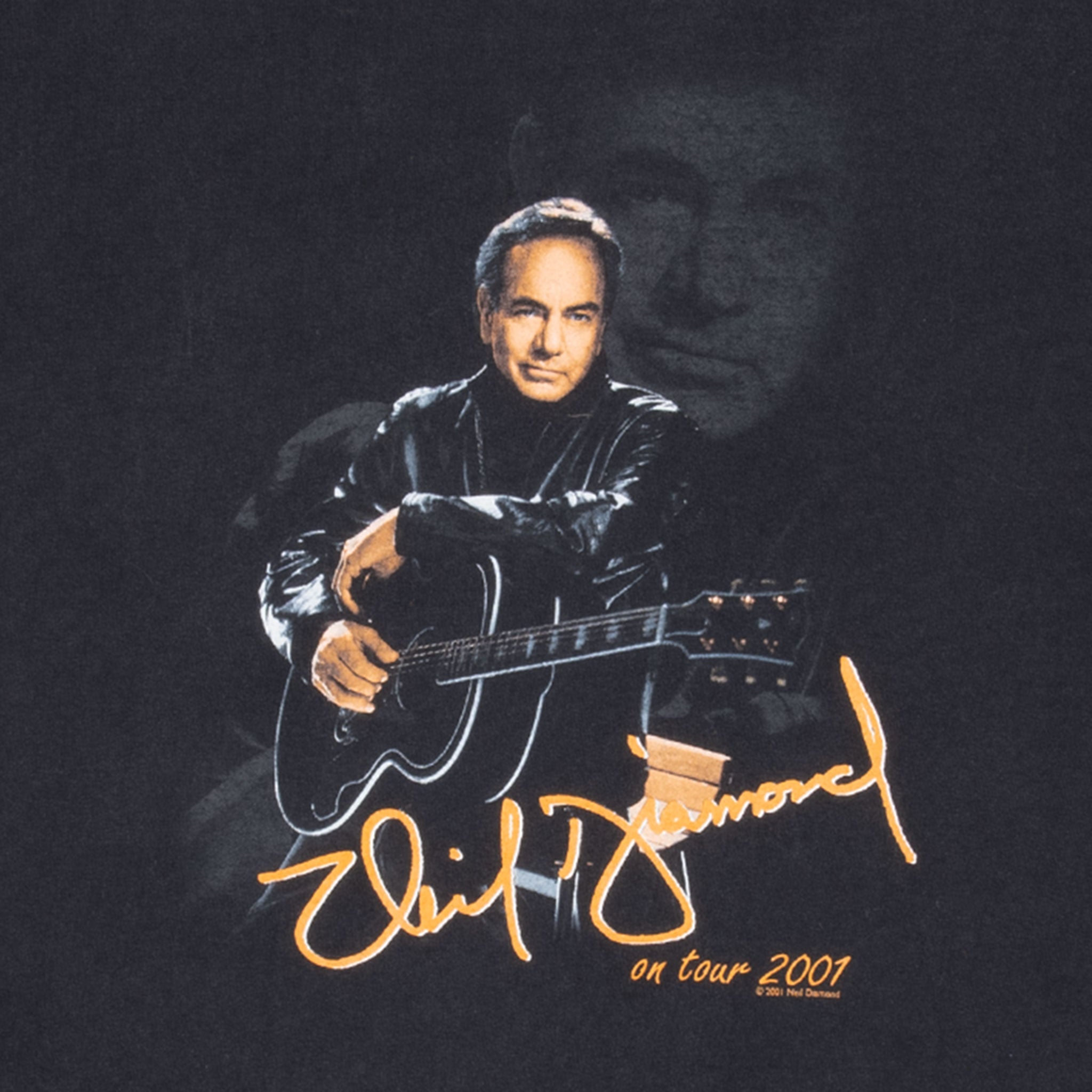 Vintage Neil Diamond In Live Concert 2001 Tee Shirt Size XL