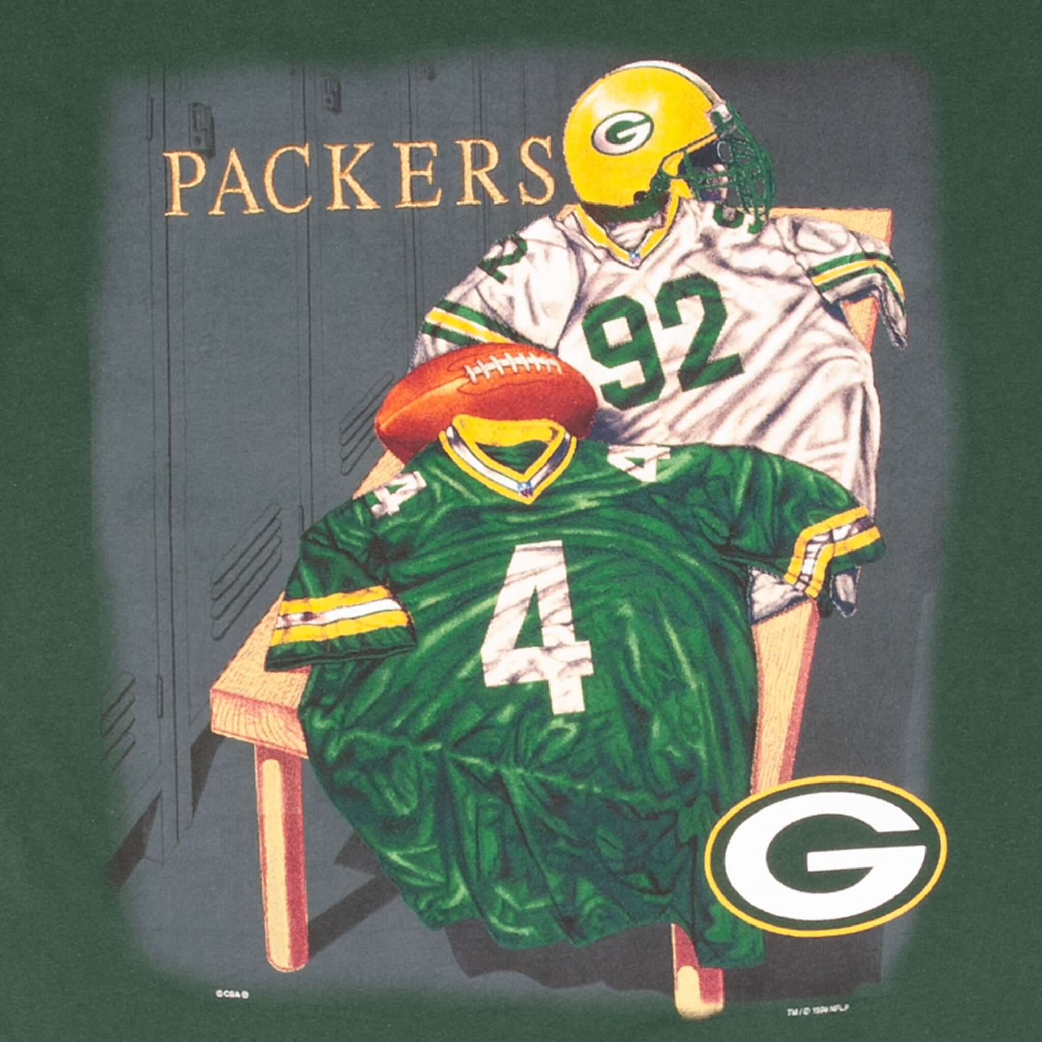 Vintage Nfl Green Bay Packers 1998 Tee Shirt Size Large