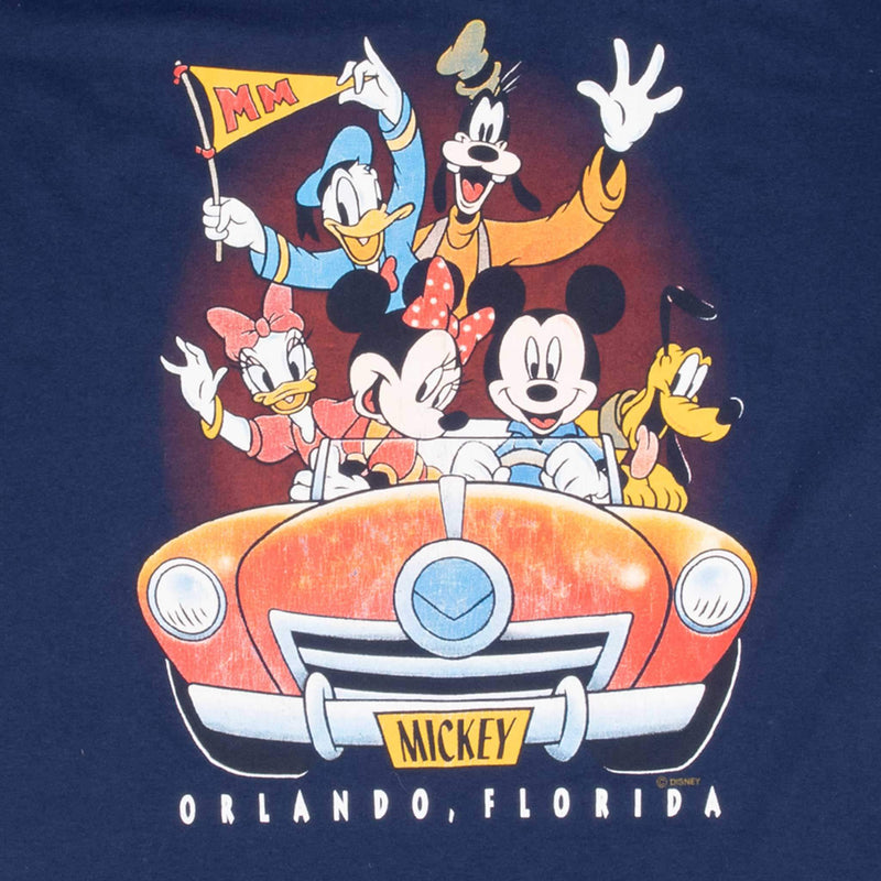 Vintage Disney Mickey Mouse Orlando 1990S Tee Shirt Size Large Made In USA