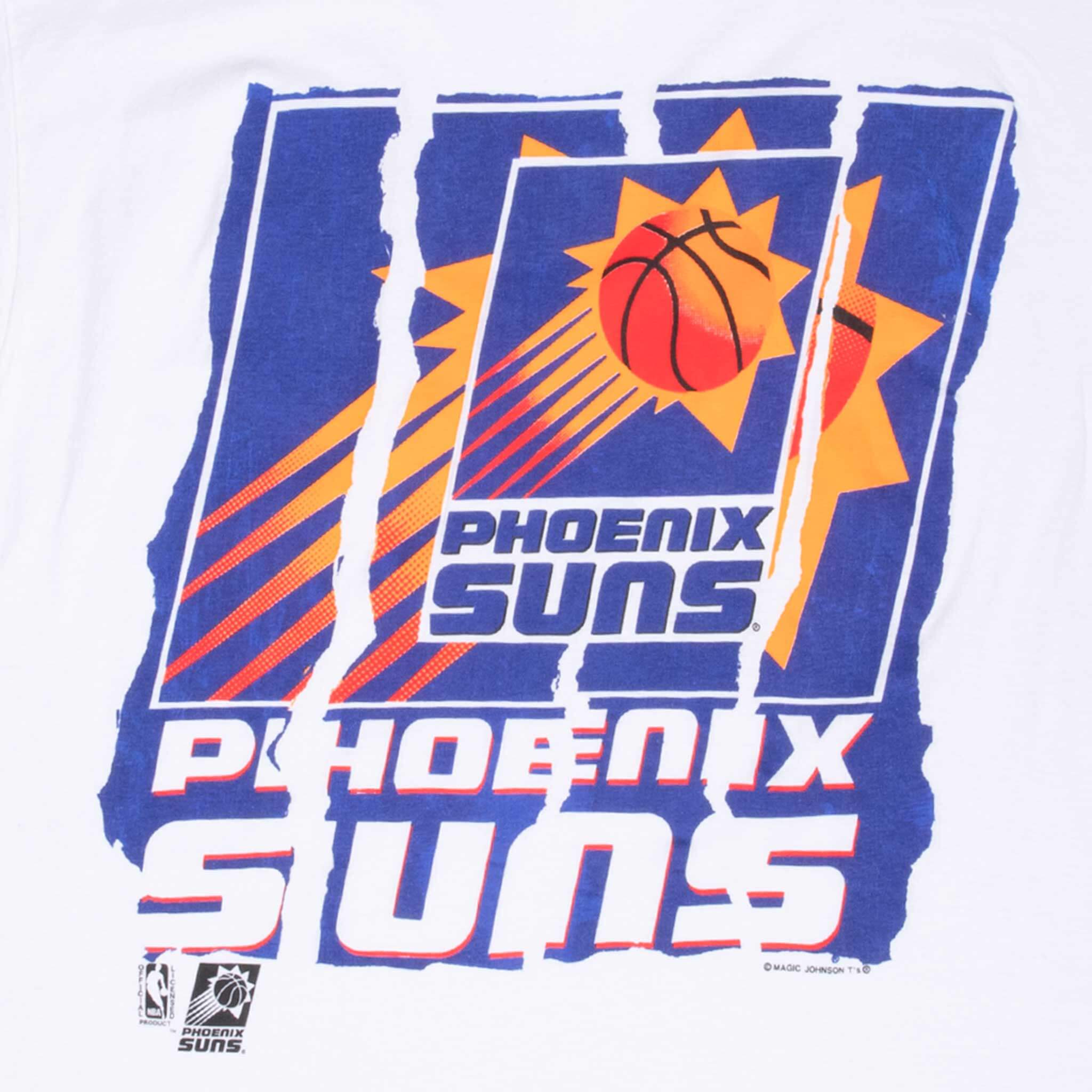 Vintage Nba Phoenix Suns 1990S White Tee Shirt Size XL