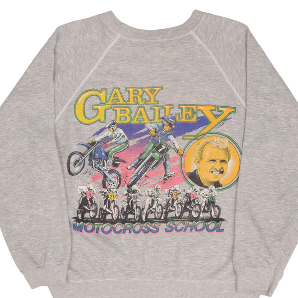 Vintage Ama Motocross Gary The Professor Bailey School Sweatshirt 1990S Size Large