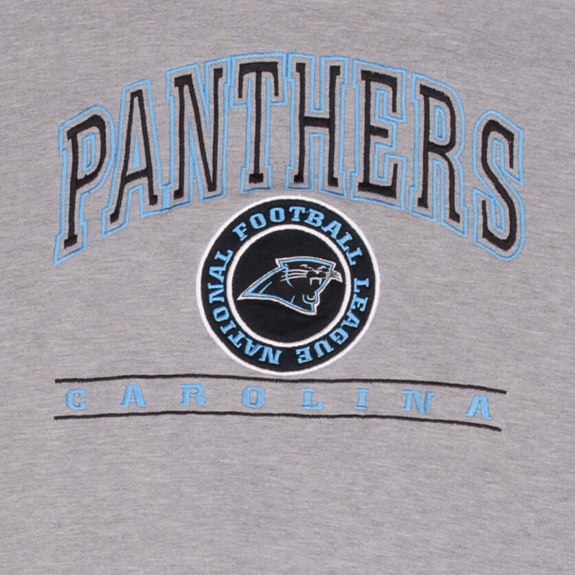 Vintage NFL Carolina Panthers Embroidered 1990S Grey Sweatshirt Size XL