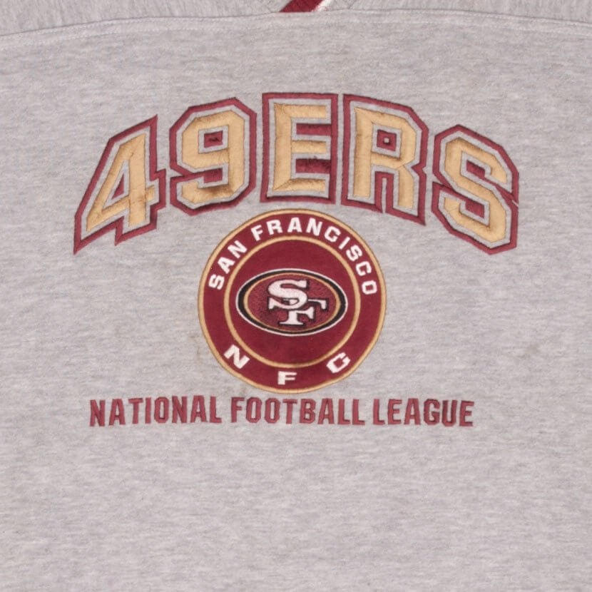 Vintage NFL San Francisco 49Ers 1990S Grey Sweatshirt Size XL