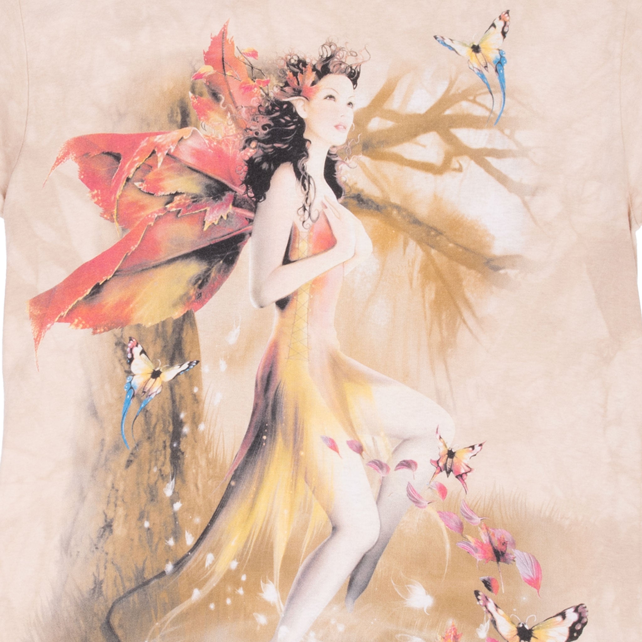 Vintage Linda Bergkvist Elf Animal Print Tee Shirt 2003 Size Medium