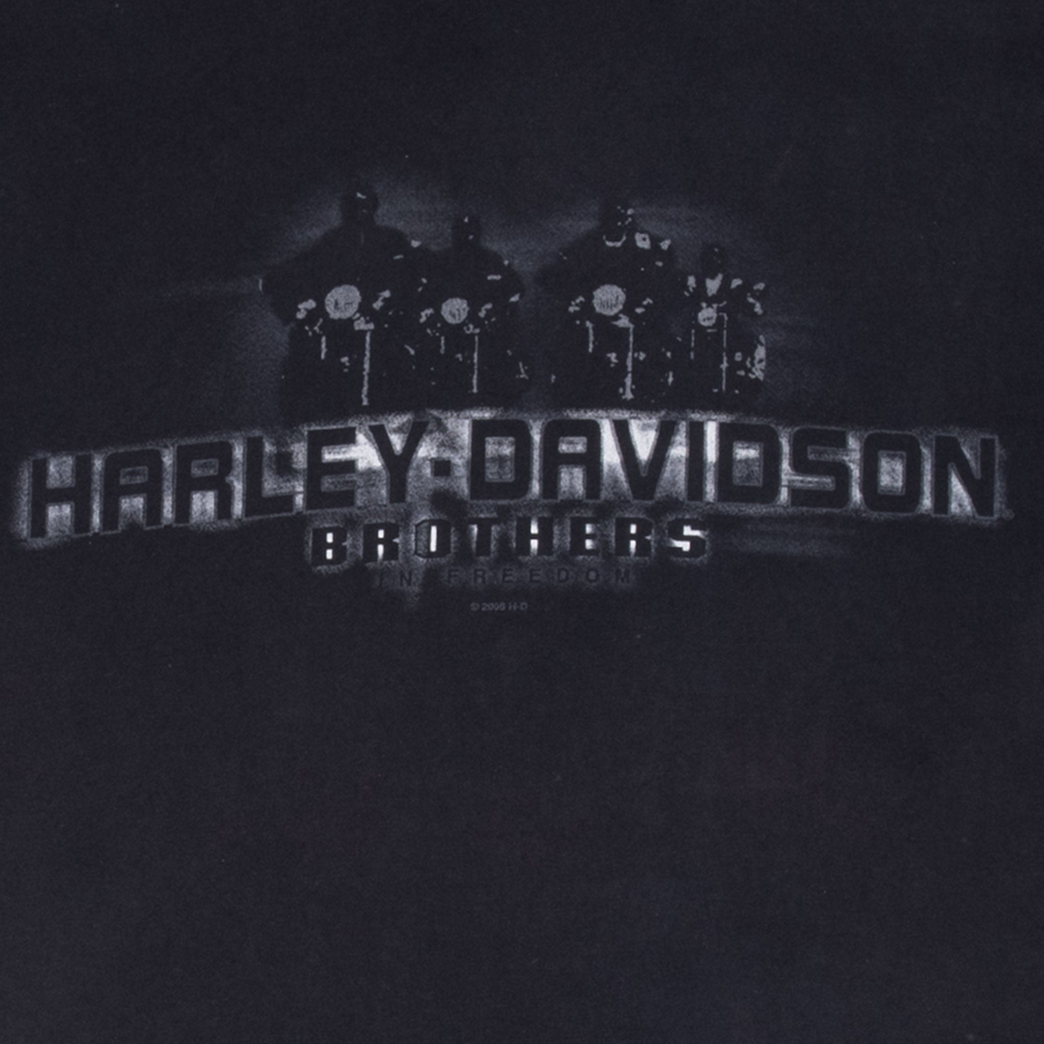 Vintage Harley Davidson Brothers Lindon Utah Tee Shirt 2008 Size Large Made In Usa