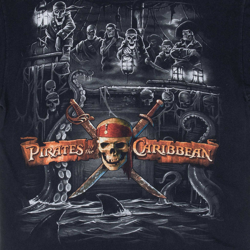 Vintage Pirates Of The Caribbean Disney Tee Shirt 2000S Size Large