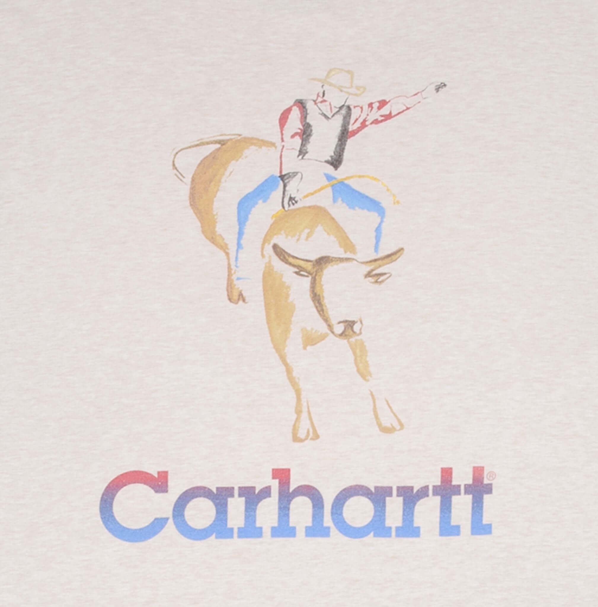 Vintage Carhartt Rodeo Tee Shirt 1990S Size XL