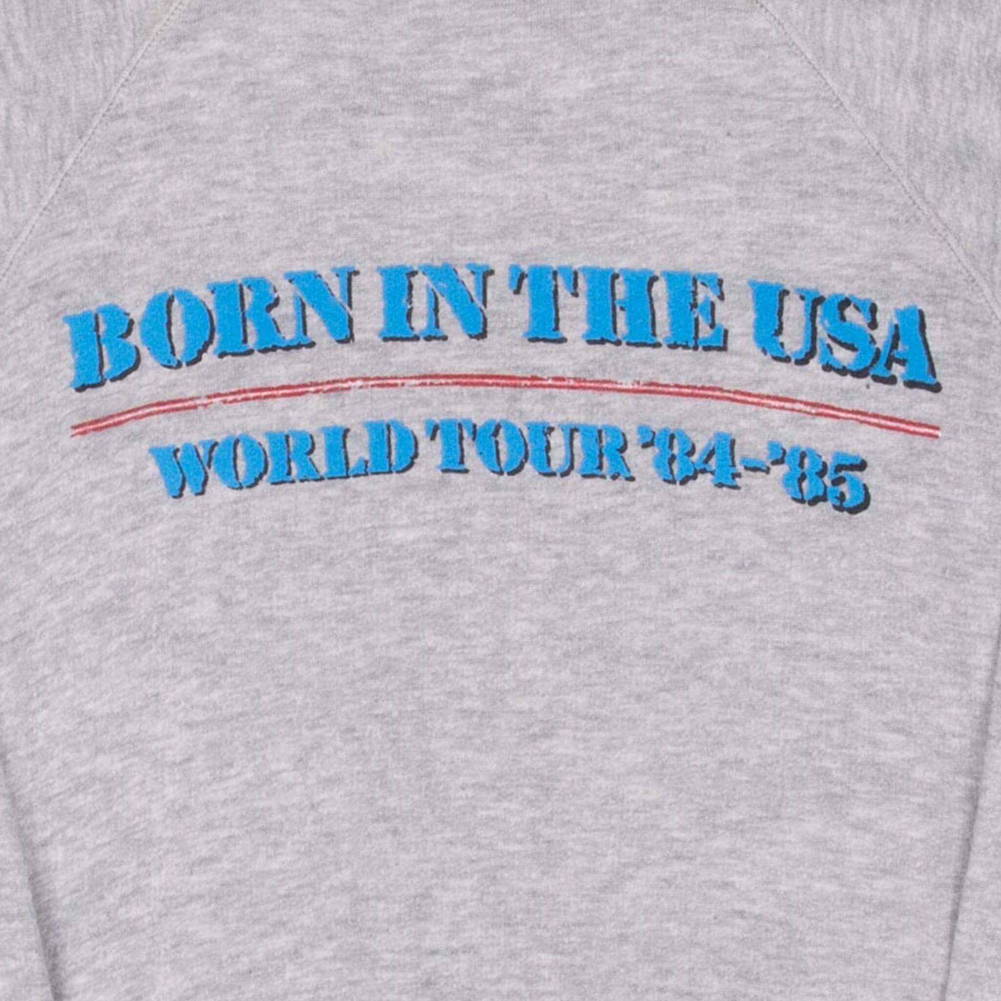 Vintage Bruce Springsteen & The E Street Band World Tour 1985 Sweatshirt Size Large