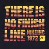Vintage Nike There Is No Finish Line 2000S Black Tee Shirt Size XL