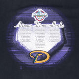 Vintage Mlb Arizona Diamondbacks Champions 2001 Tee Shirt Size XL