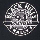 Vintage Harley Davidson Black Hill Rally 1994 South Dakota Tee Shirt With Single Stitch Made In Usa Size Large