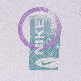 Vintage Nike Spellout Grey Tee Shirt 1990S Size Large Made In Usa