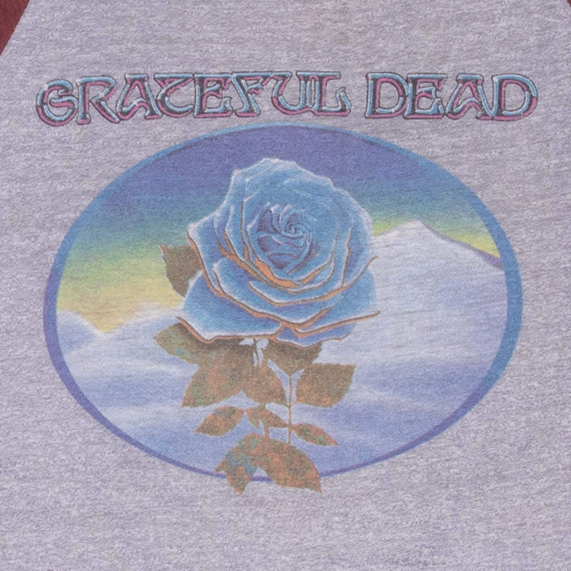 Vintage Grateful Dead Raglan Tee Shirt 1988 Size XS With Single Stitch Sleeves



