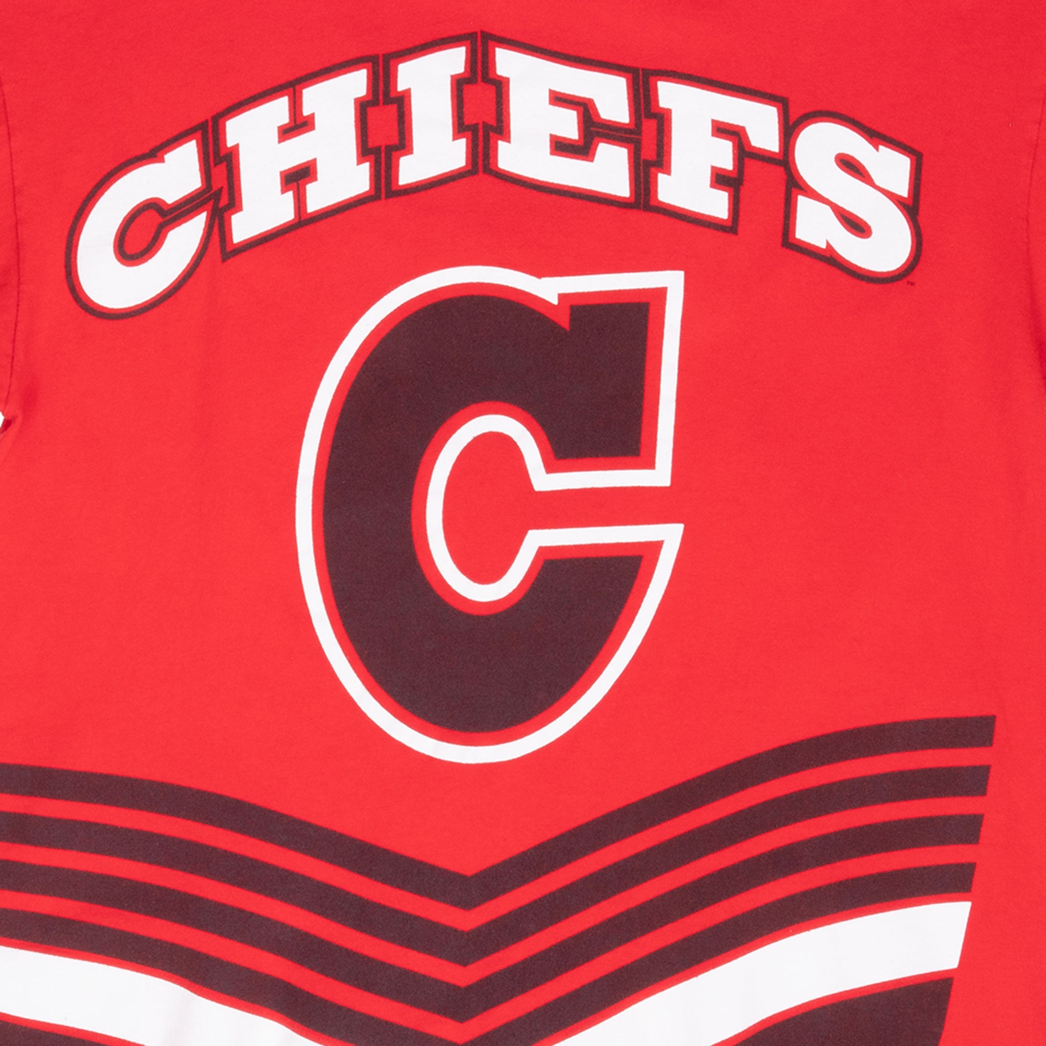 Vintage Nfl Kansas City Chiefs 1995 Tee Shirt Large Made In Usa With Single Stitch Sleeves