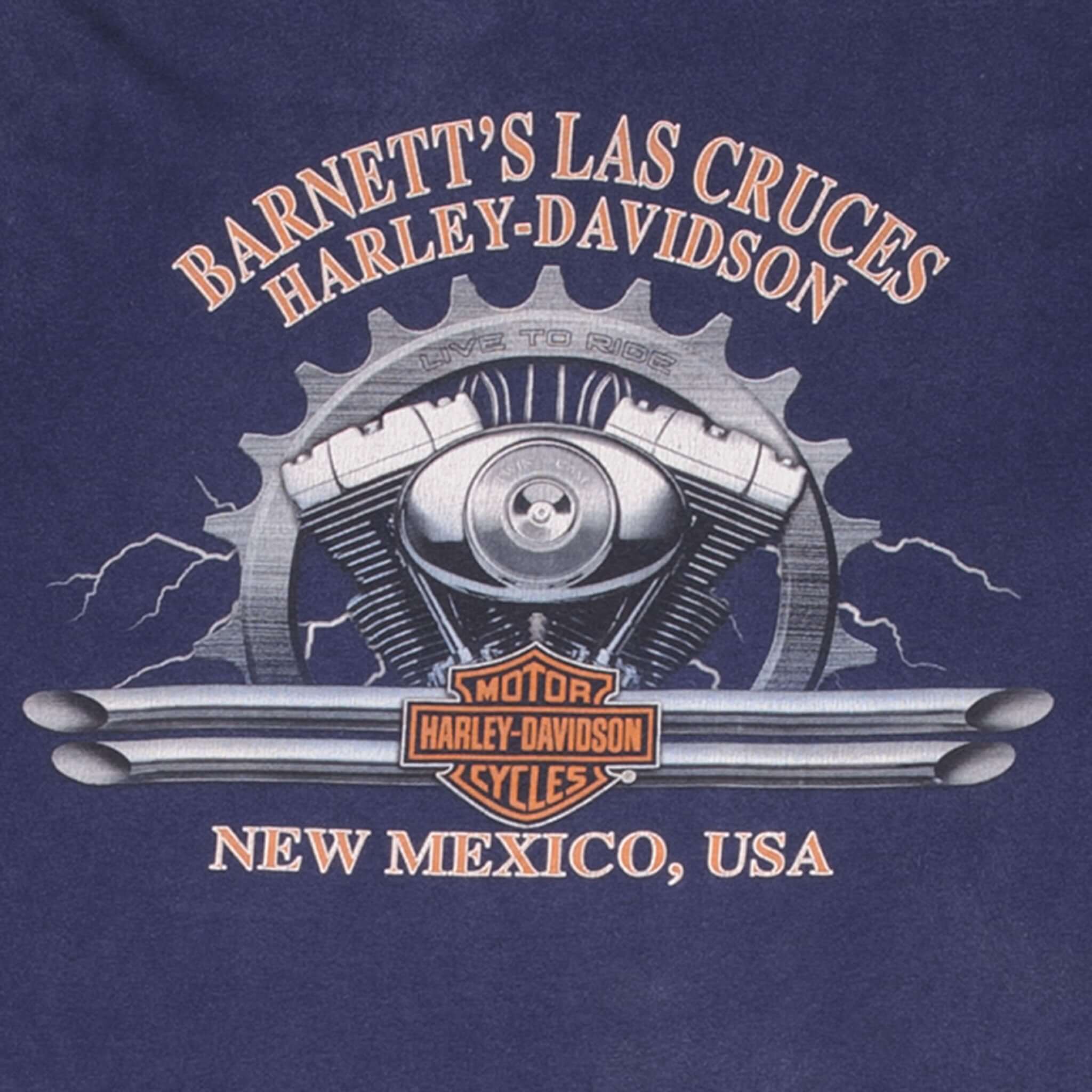 Vintage Harley Davidson New Mexico 2005 Tee Shirt Size Large