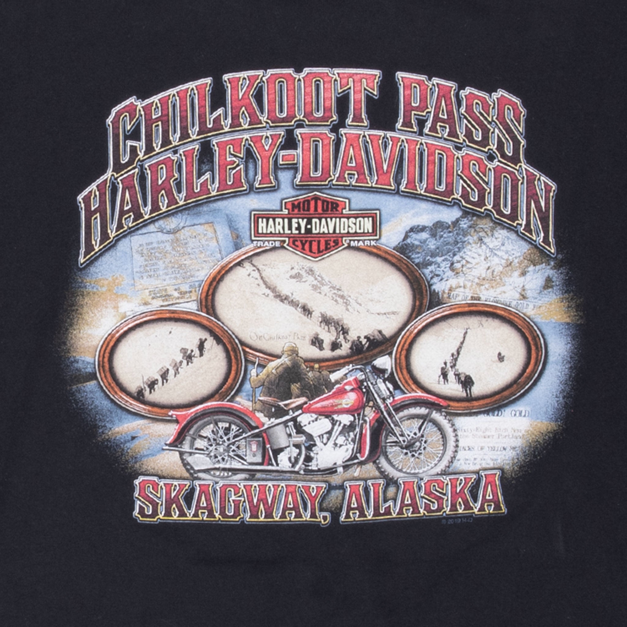 Vintage Harley Davidson Alaska Tee Shirt Size 2XL