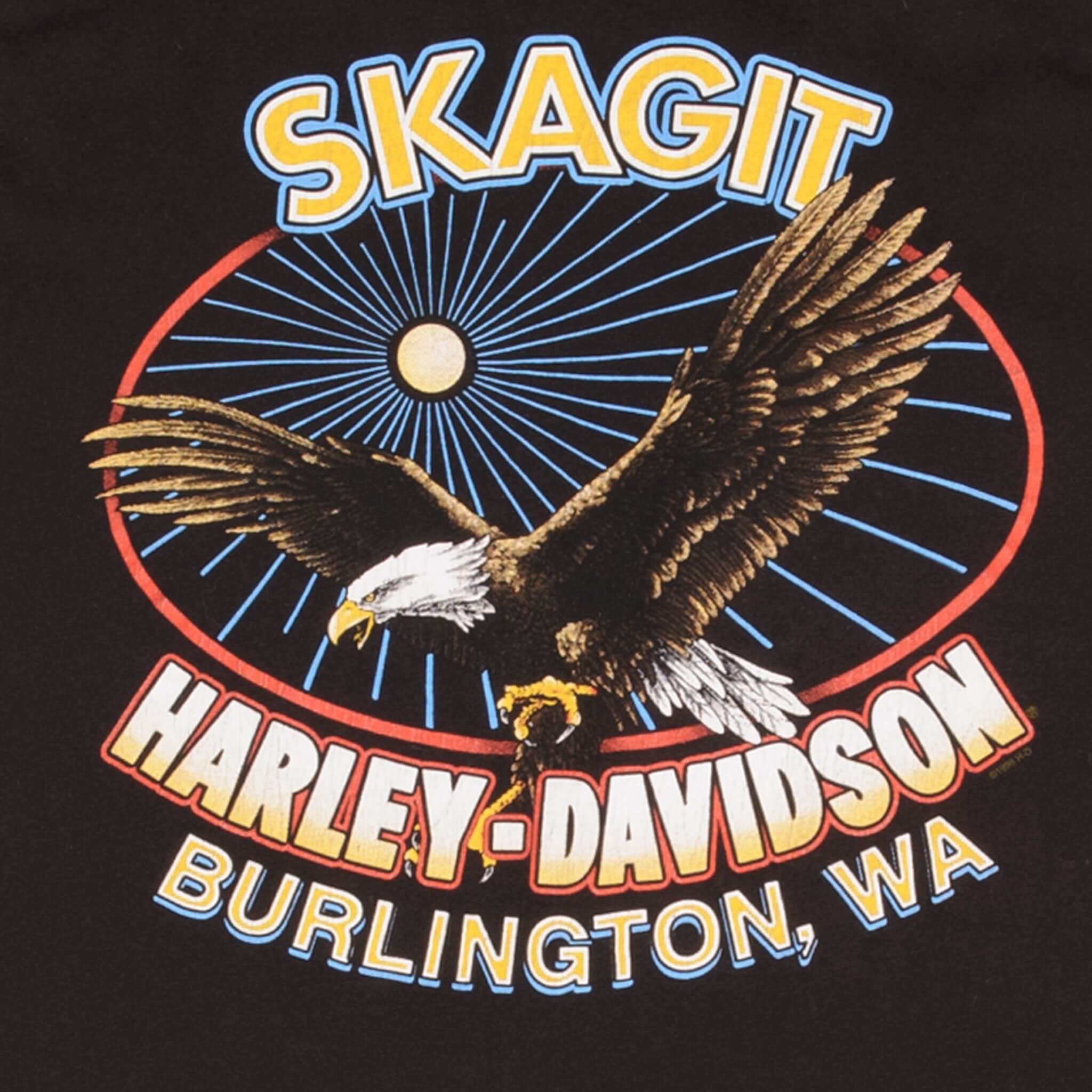 Vintage Harley Davidson Skagit Tank Top Tee Shirt 1998 Size 2XL Made In Usa