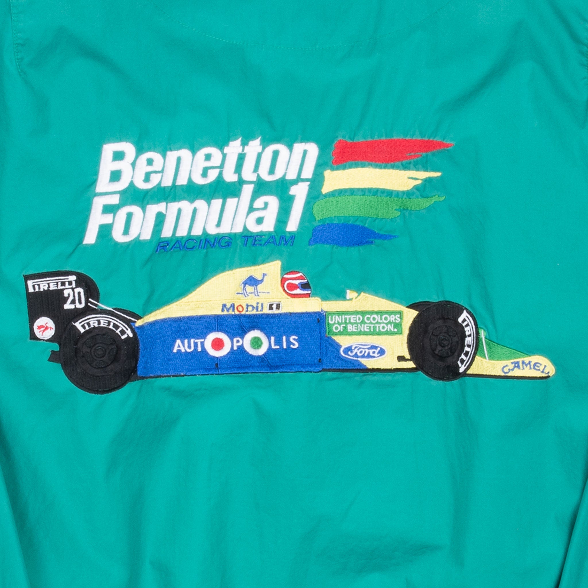 Vintage Benetton Formula One Racing Team Bomber Jacket 1990S Size XL