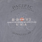 Vintage Harley Davidson Honolulu Hawaii 2003 Tee Shirt Size XL Made In Usa With Single Stitch Sleeves