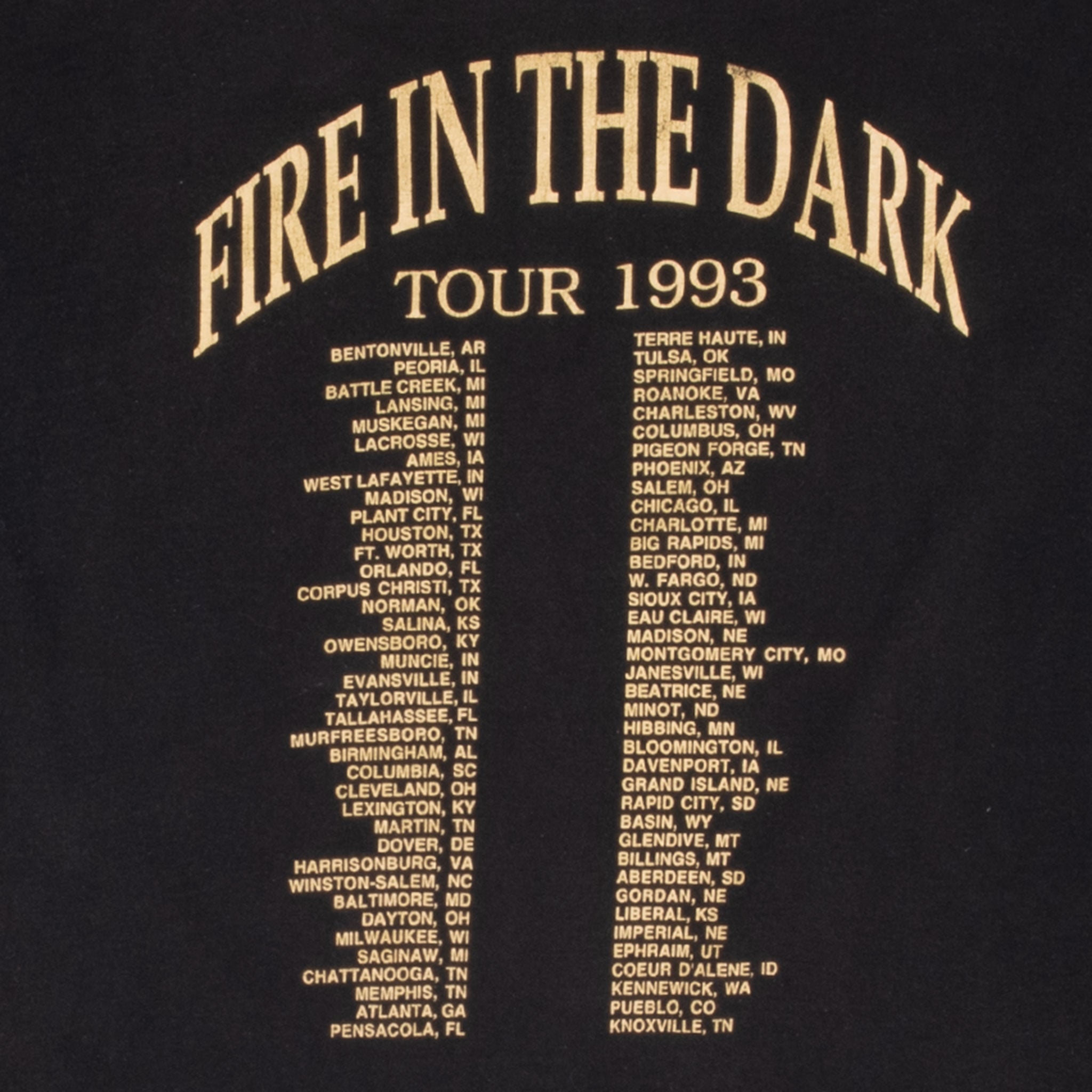 Vintage Billy Dean Fire In The Dark Tour 1993 Tee Shirt Size XL