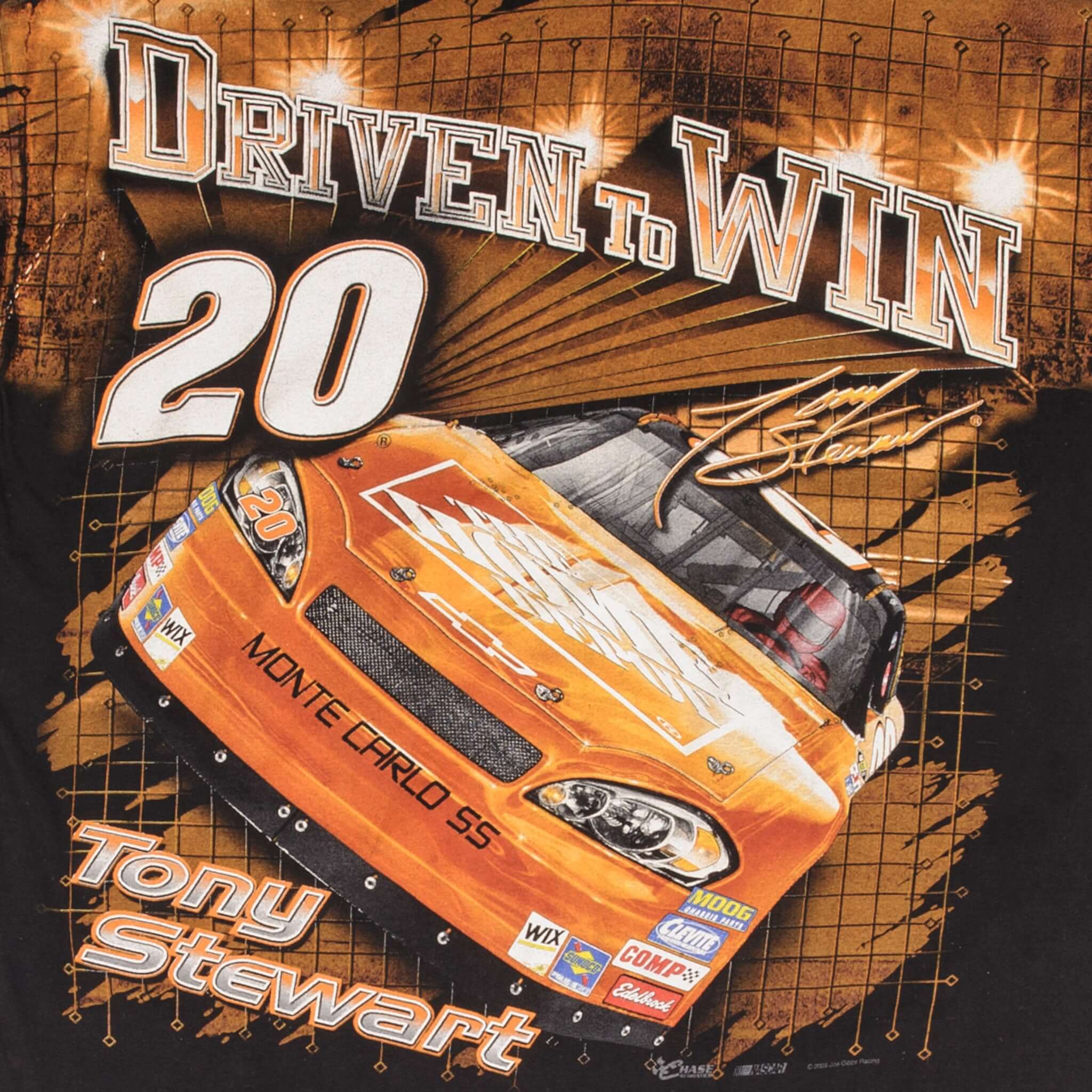 Vintage All Over Print Nascar Tony Stewart Home Depot 2000S Tee Shirt Size 2XL