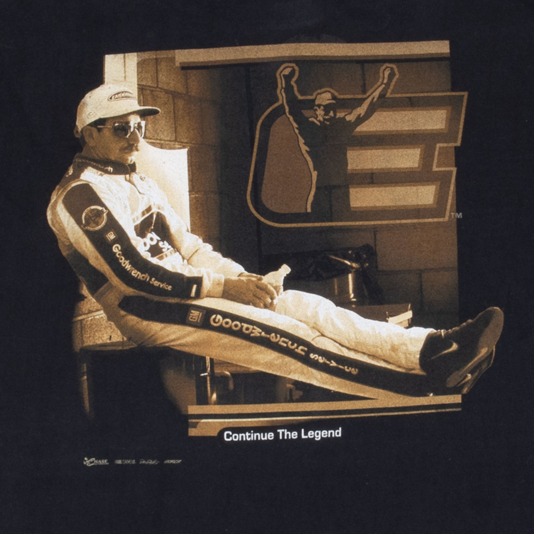 Vintage Nascar Dale Earnhardt The Man 2000S Tee Shirt Size 2XL