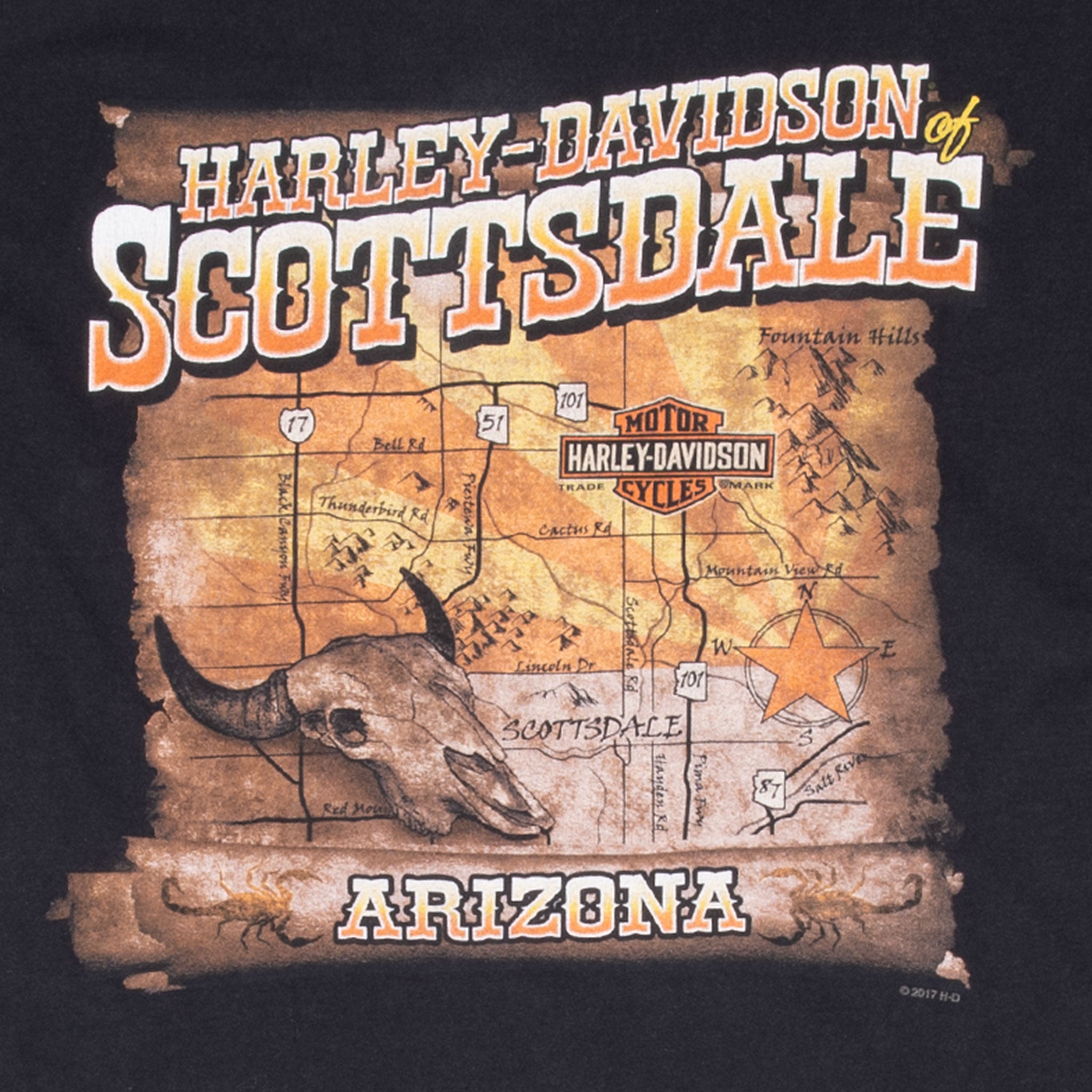 Vintage Harley Davidson Scottsdale Tee Shirt Size 2XL