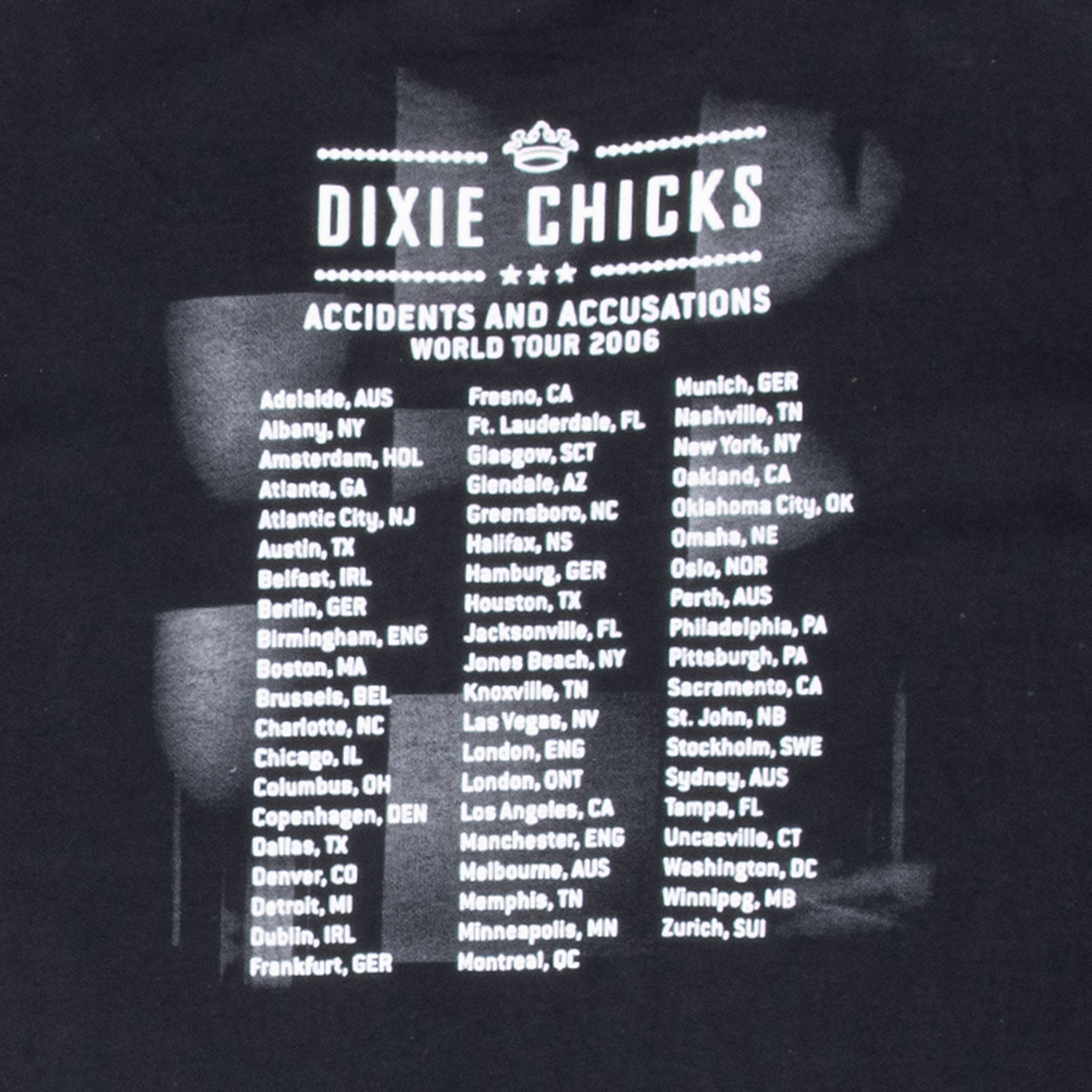 Vintage Dcx Dixie Chicks 2006 Tee Shirt Made in USA Size 2XL