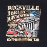 VINTAGE HARLEY DAVIDSON ROCKVILLE 2002 TEE SHIRT LARGE MADE IN USA