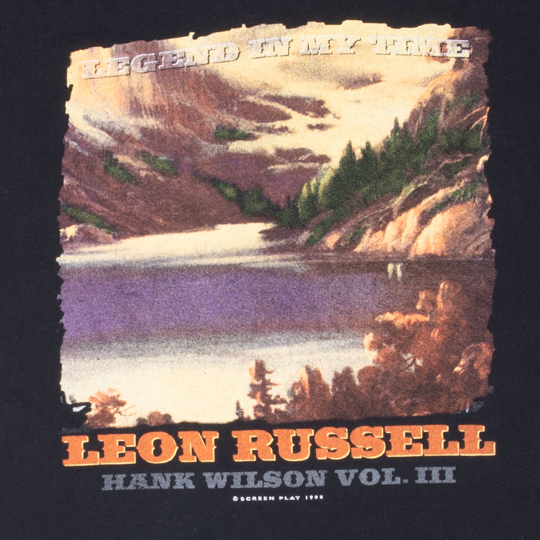 VINTAGE LEON RUSSELL HANK WILSON VOLUME 3 1998 TEE SHIRT 2XL