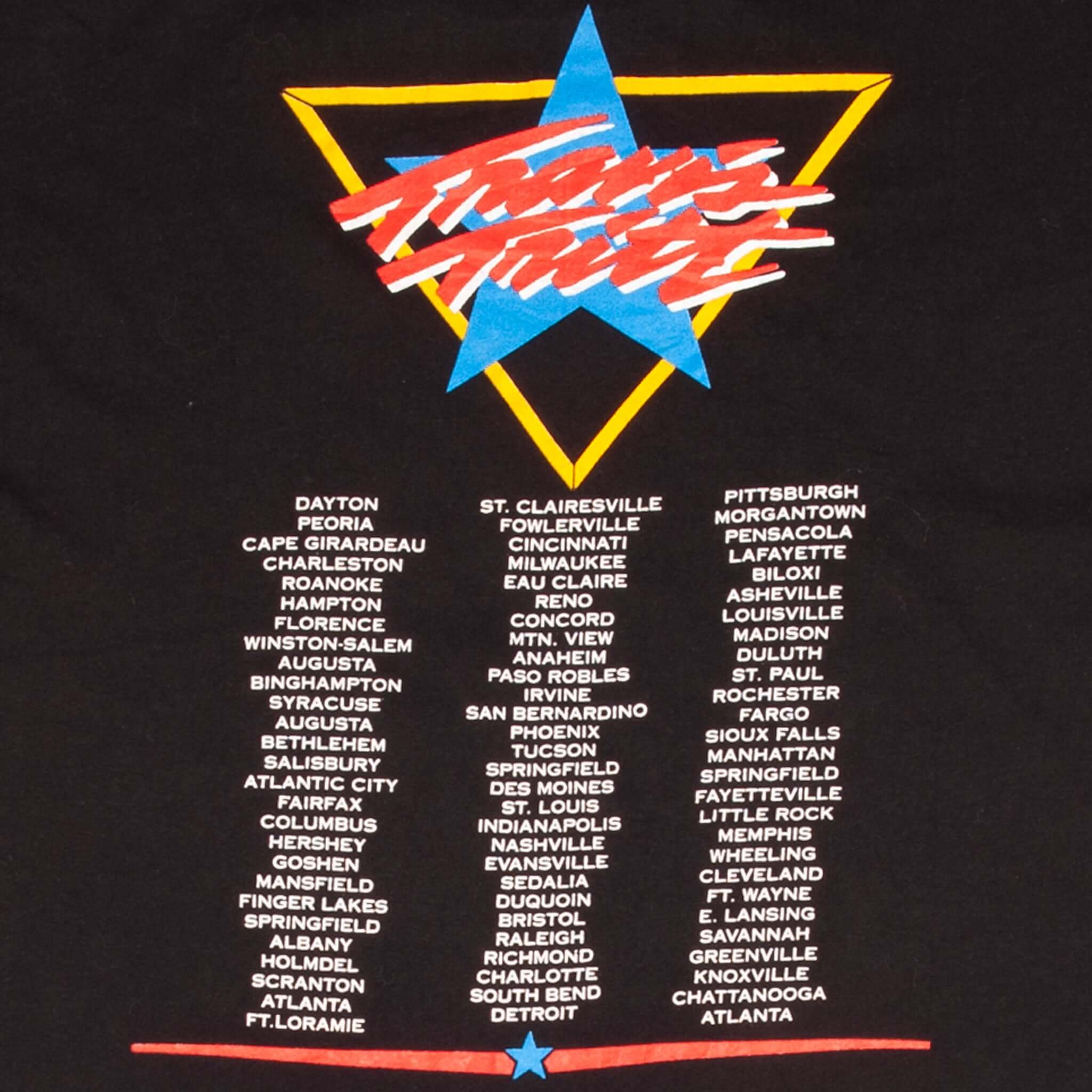 Vintage Travis Tritt 1990 Tour Tee Shirt Size XL With Single Stitch Sleeves