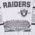 Vintage Nfl Oakland Raiders All Over Print 1990S Sweatshirt Size XL Made In Usa