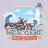 Vintage Harley Davidson Hampton New Hampshire 2003 Grey Sweatshirt Size XL