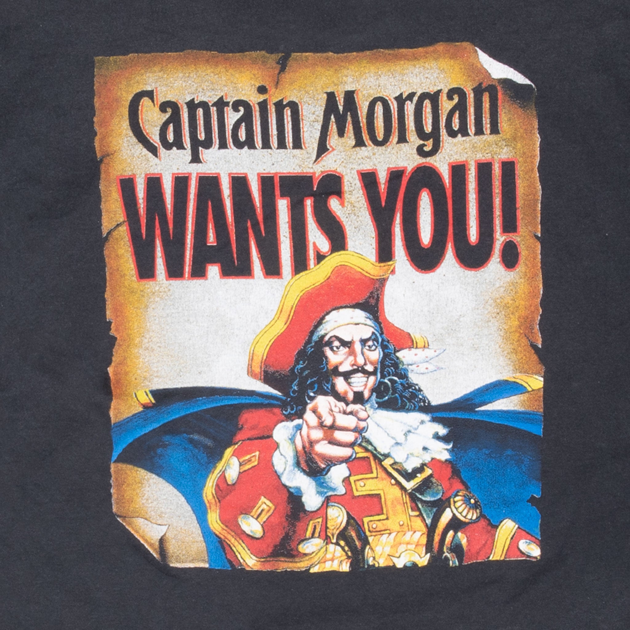 Vintage Captain Morgan Challenge Tee Shirt 1990S Size XL Made In Usa With Single Stitch Sleeves