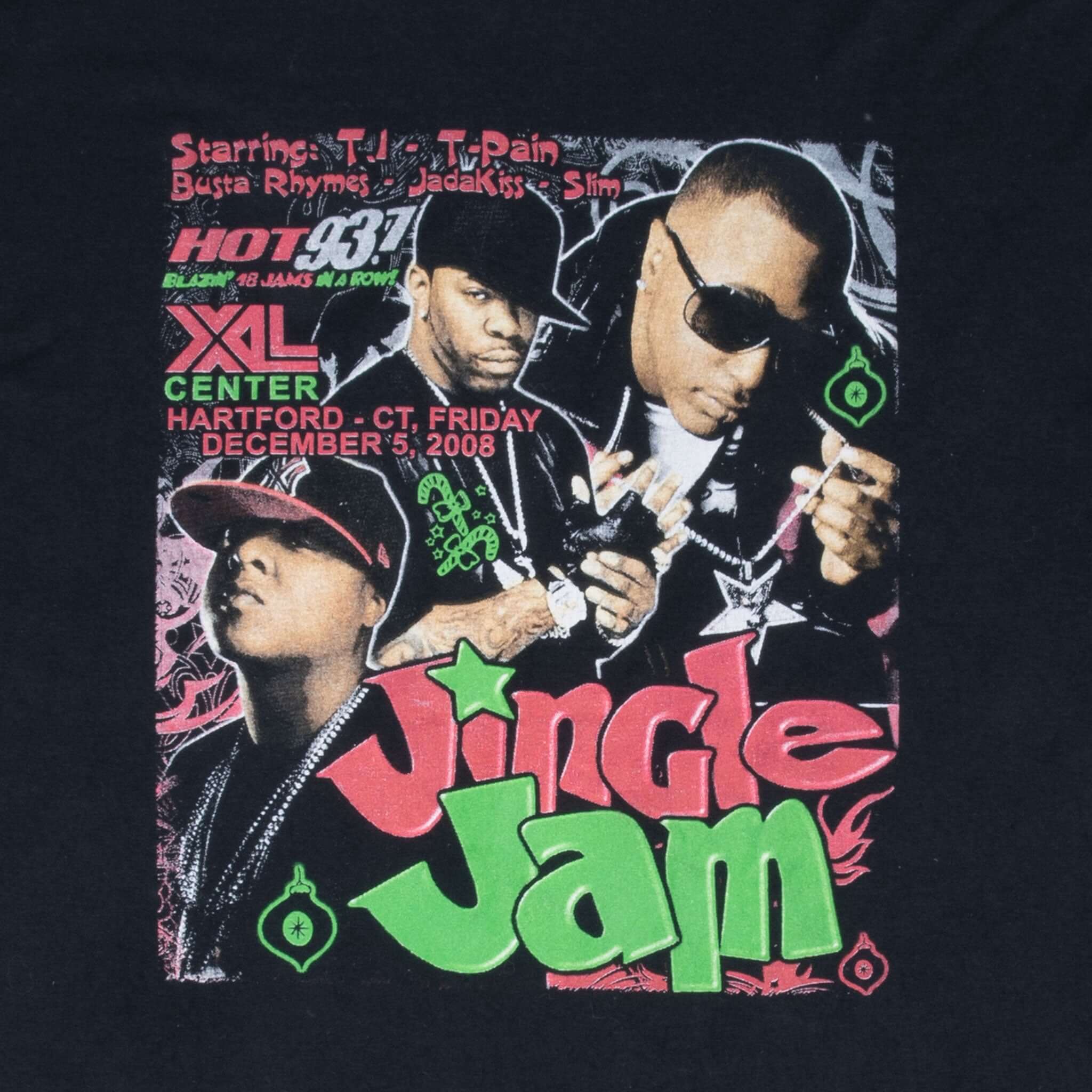 Vintage Wzmx Hot 93.7 Jingle Jam 2000S Tee Shirt Size XL