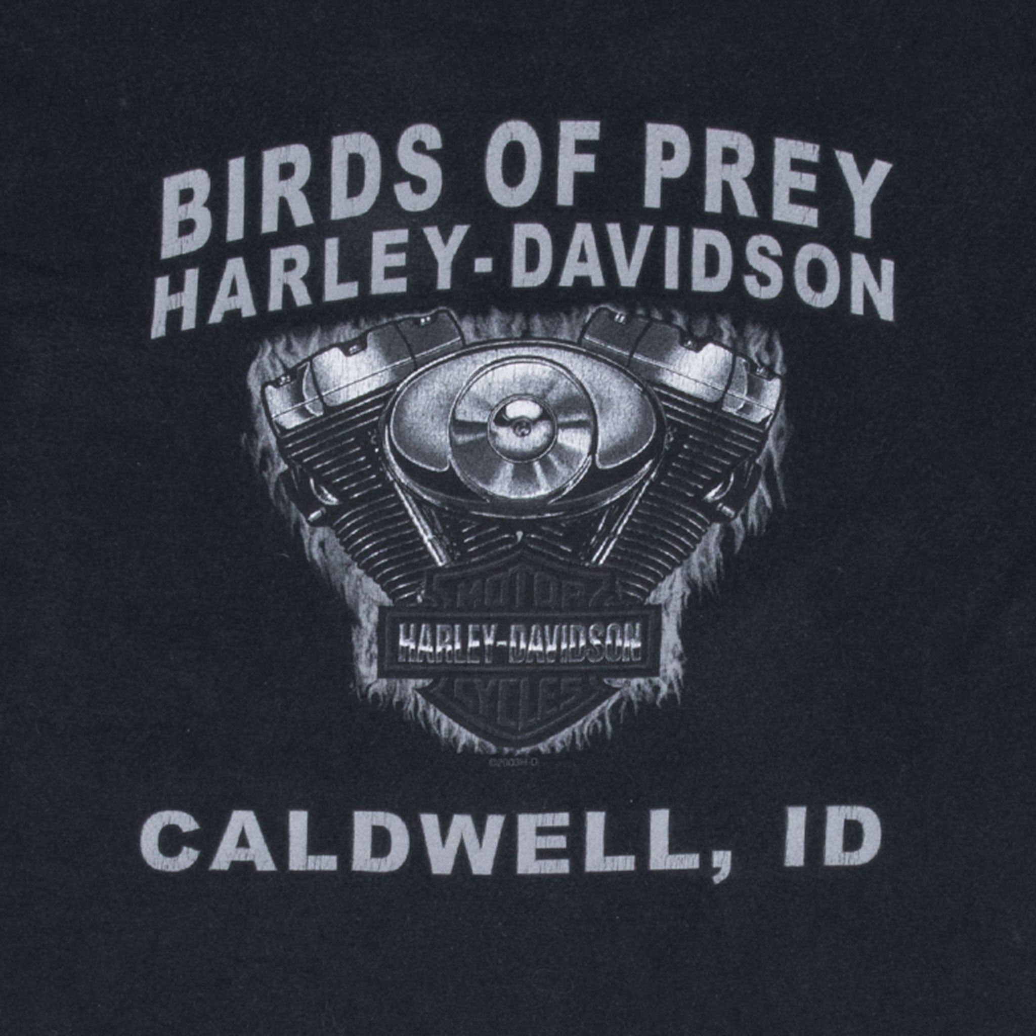 Vintage Harley Davidson Calwell Idaho 2003 Pocket Tee Shirt Size Large