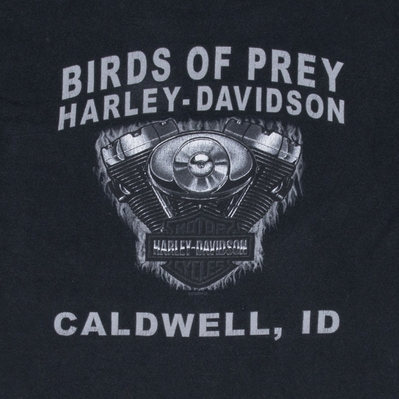 Vintage Harley Davidson Calwell Idaho 2003 Pocket Tee Shirt Size Large