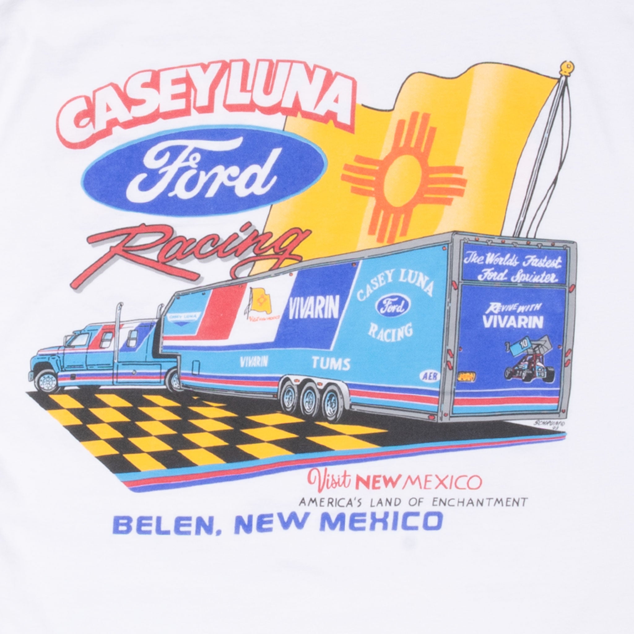 Vintage Dave Blaney Kongs Royal Champion 1993 Drag Racing Tee Shirt Size XL Made In Usa