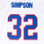 Vintage Nfl Buffalo Bills O.J. Simpson 1970S Mitchell&Ness Jersey Size 54