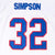 Vintage Nfl Buffalo Bills O.J. Simpson 1970S Mitchell&Ness Jersey Size 54
