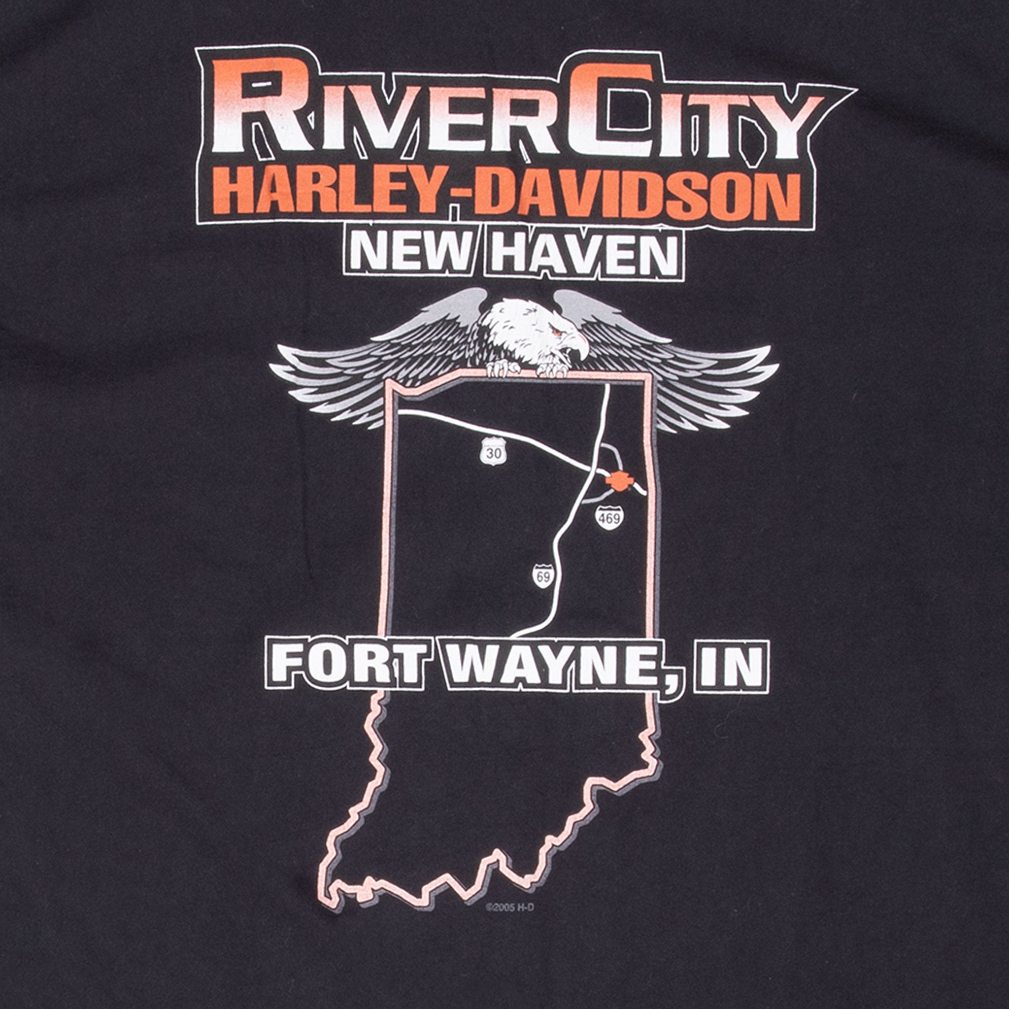 Vintage Harley Davidson Fort Wayne Indiana 2006 Tee Shirt Size XL
