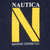 Vintage Nautica Marine Denim Blue Tee Shirt 1990S Size 2XL Made In Usa
