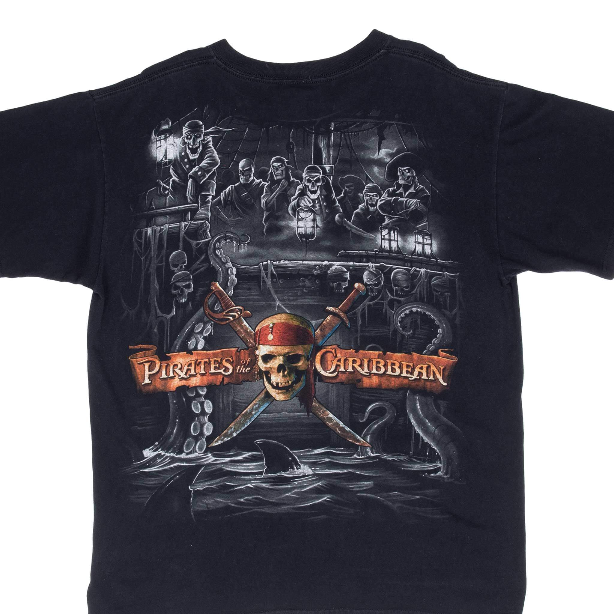 Vintage Pirates Of The Caribbean Disney Tee Shirt 2000S Size Large
