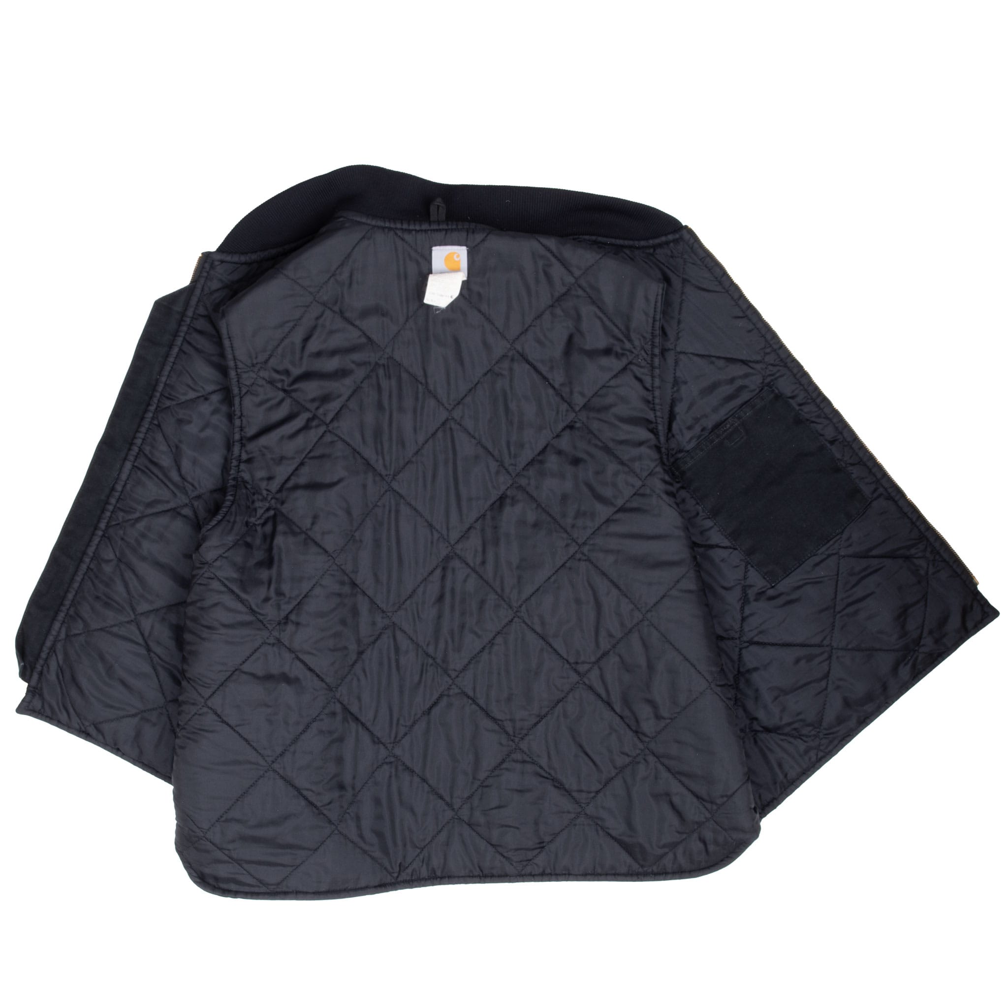 Vintage Carhartt Quilt Lined Black Vest Jacket V01Blk 2012 Size 3Xl