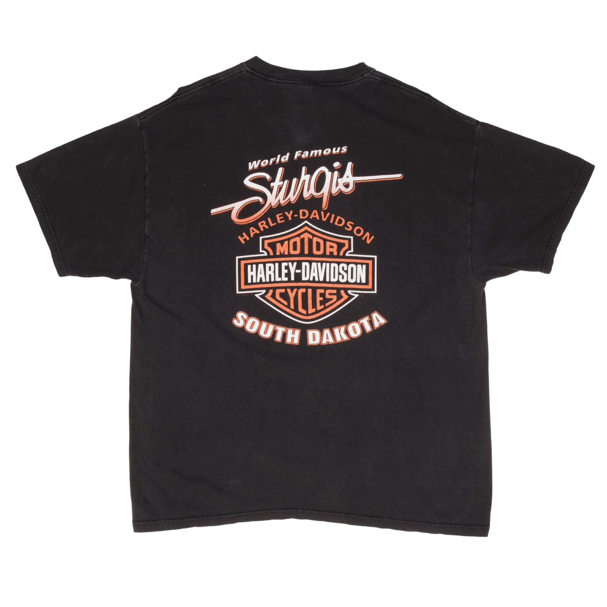 Vintage Harley Davidson Sturgis Black Hills Rally Tee Shirt 2002 Size XL Made In Usa