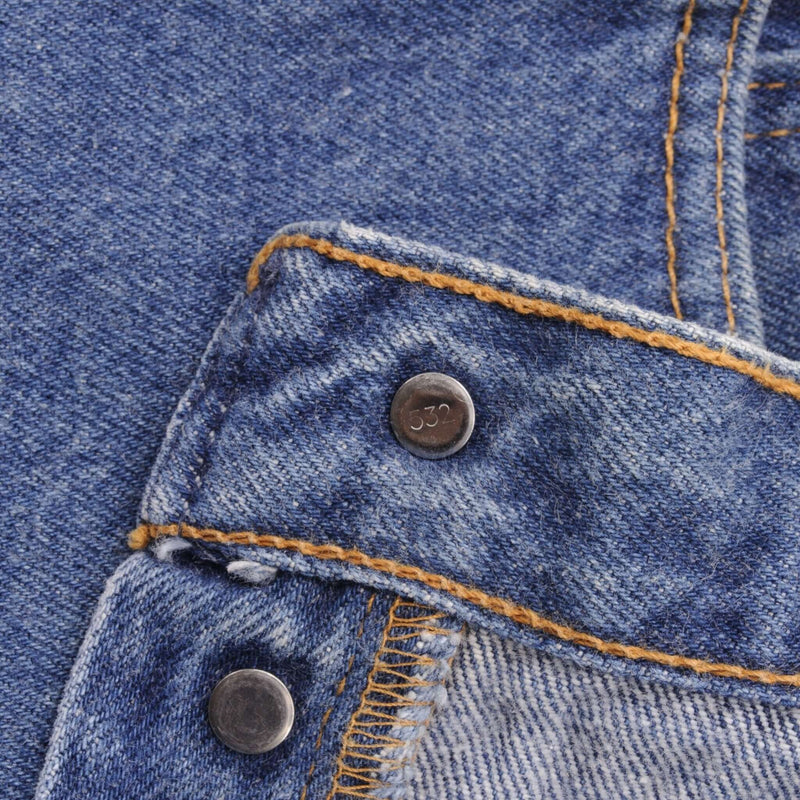 Beautiful Indigo Levis 501 Jeans 1990s Made in USA with Medium Wash  Size on tag 34X34 Actual Size 33X31 Back Button #532