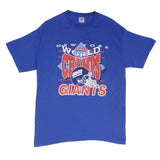 Vintage NFL New York Giants World Champs 1990 Tee Shirt Size Large Made In USA With Single Stitch Sleeves