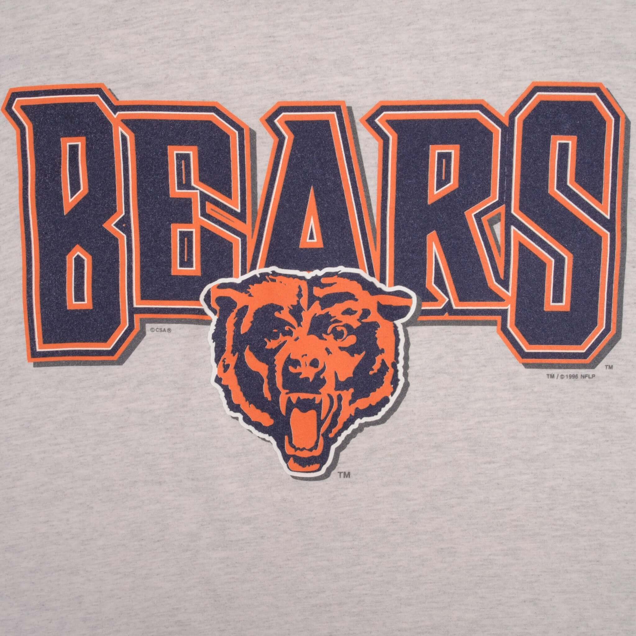 Vintage NFL Chicago Bears 1996 Tee Shirt Size Large Made In Usa