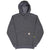 Vintage Carhartt Dark Grey Hoodie Sweatshirt 2000S Size Small