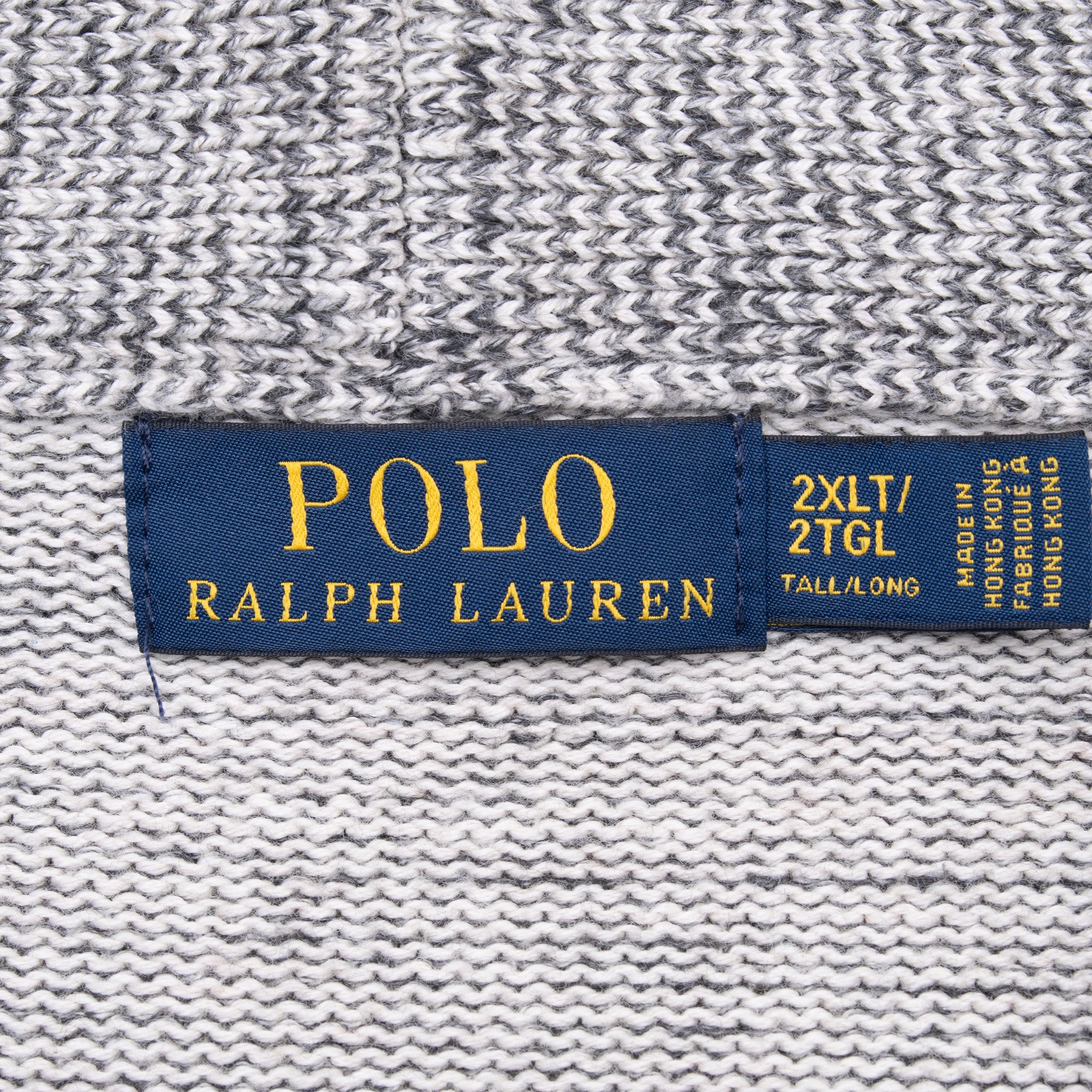 Vintage Polo Ralph Lauren Grey Cardigan Sweatshirt Size 2Xl Tall